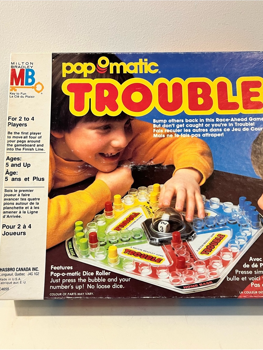 1986 Milton Bradley PopOmatic Trouble Made in USA